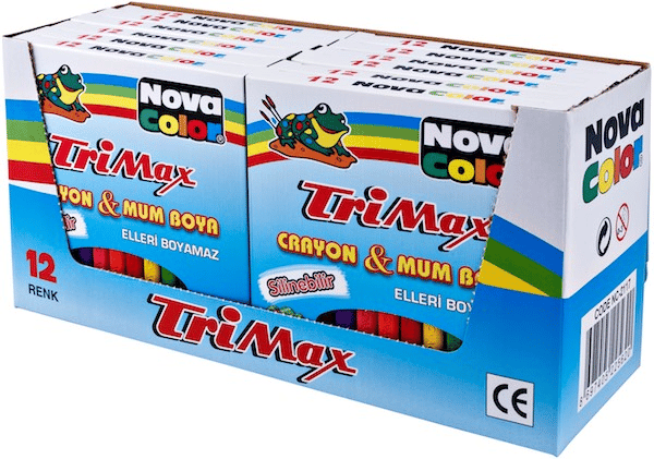 NOVA COLOR MUM BOYA 12 Lİ TRIMAX ÜÇGEN NC-2117