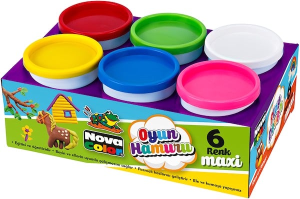 NOVA COLOR OYUN HAMURU SET 6 LI 600 GR NC-4107