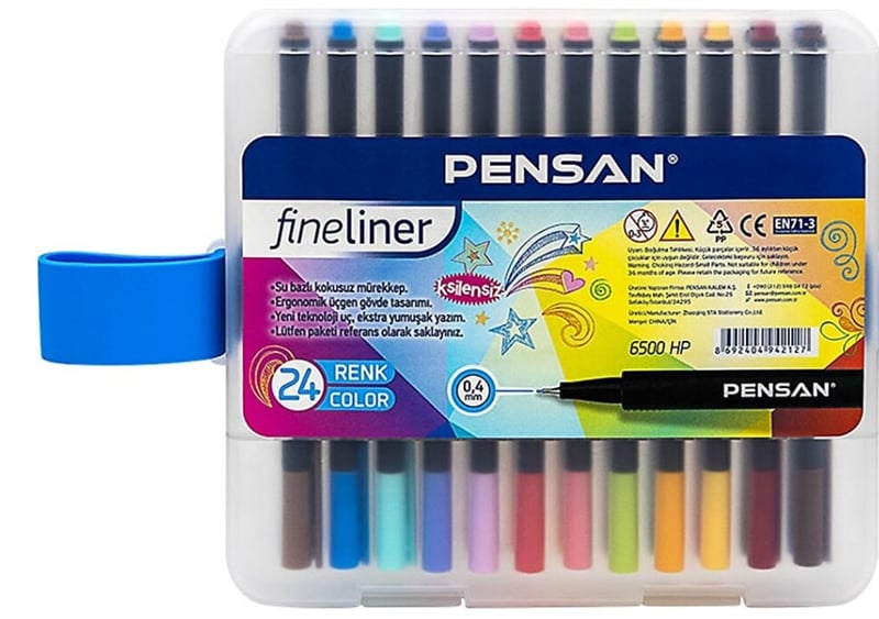 PENSAN FINELINER 6500 HP 24 LÜ NEON PVC KUTU