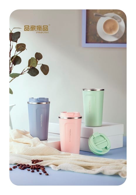 PINKAH MATARA PASLANMAZ ÇELİK TERMOS 500 ML KAHVE BARDAK PKH-PJ-3549-L