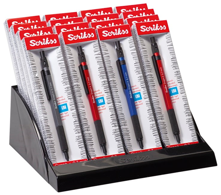 SCRIKSS OFFICE VERSATİL KALEM GRAPH-X METAL 0.7 COLOR 16 LI STAND