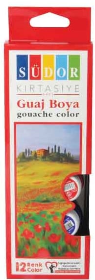 SÜDOR GUAJ BOYA 15 ML 12 Lİ SD525