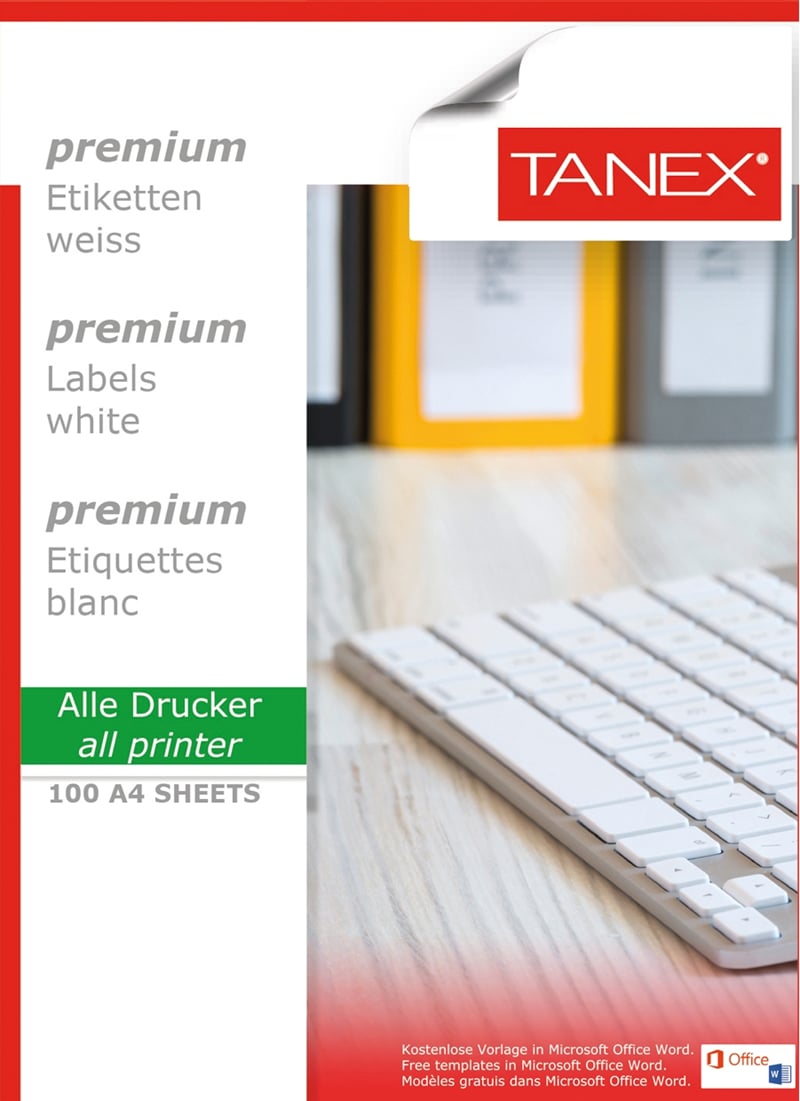 TANEX LASER ETİKET TW-2316 105 X 36 MM 100 LÜ