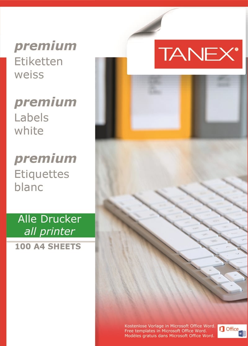 TANEX LASER ETİKET TW-2514 105 X 38 MM ( 14 ) 100 LÜ