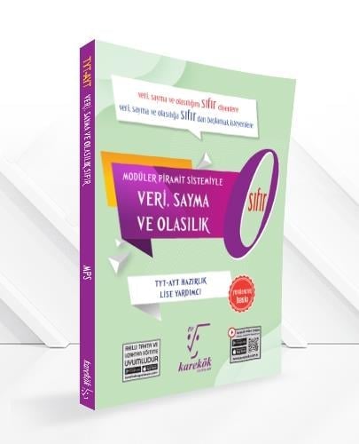 TYT AYT Veri, Sayma ve Olasılık Sıfır 0 Konu Anlatımı Karekök Yayınları