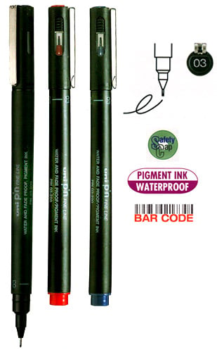 UNİ DRAWING PEN PIN03-200 0.3 MAVİ