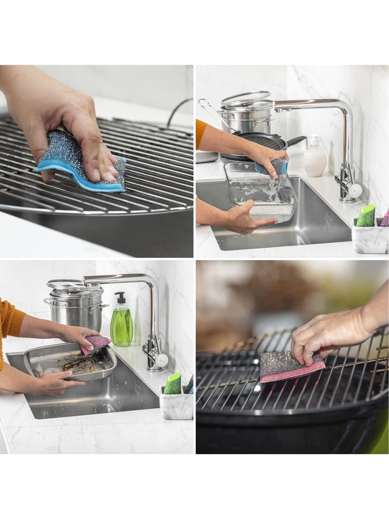 VİLEDA SÜNGER PAD ÇELİK POWER COLORS 3 LÜ 174725