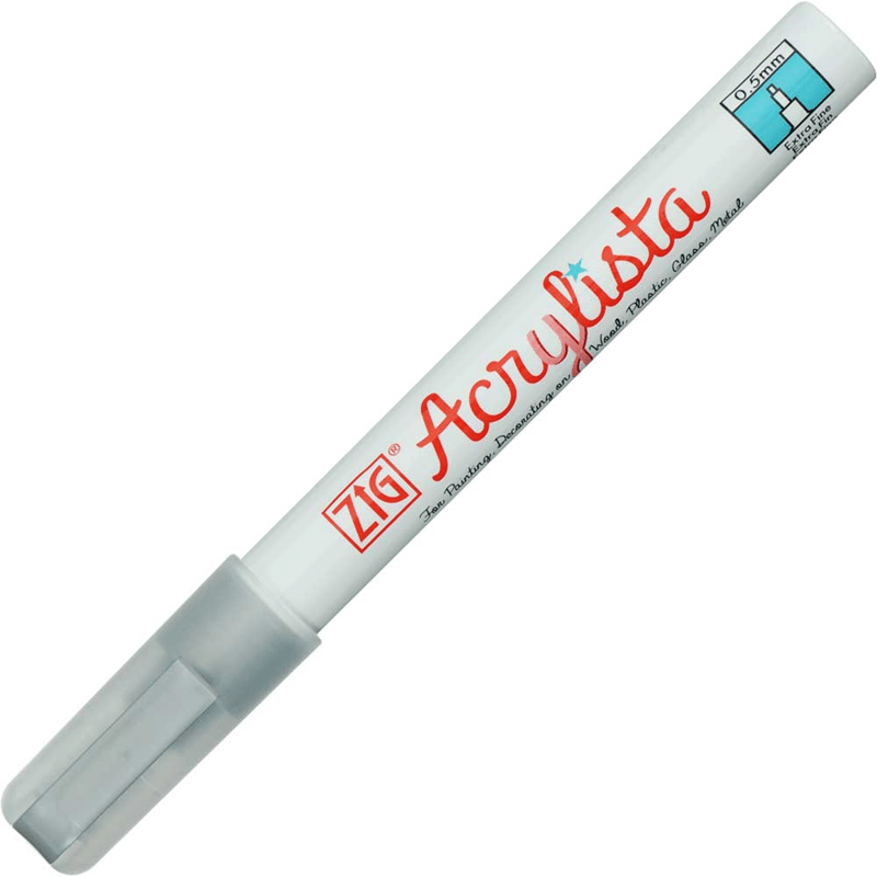 ZIG ACRYLISTA MARKÖR FINE 0,5MM PAC-10MT 102 GÜMÜŞ