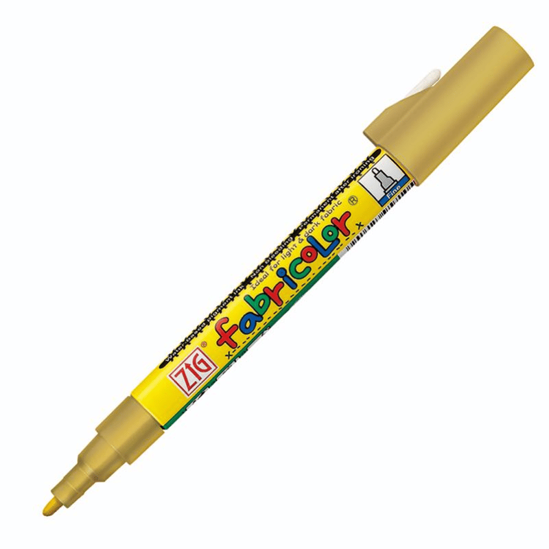 ZIG FABRICOLOR KUMAŞ KALEMİ PFC-20 101 GOLD