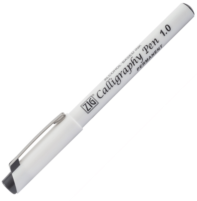 ZIG KALİGRAFİ KALEMİ PCA-110 PERMANENT 1,0MM SİYAH
