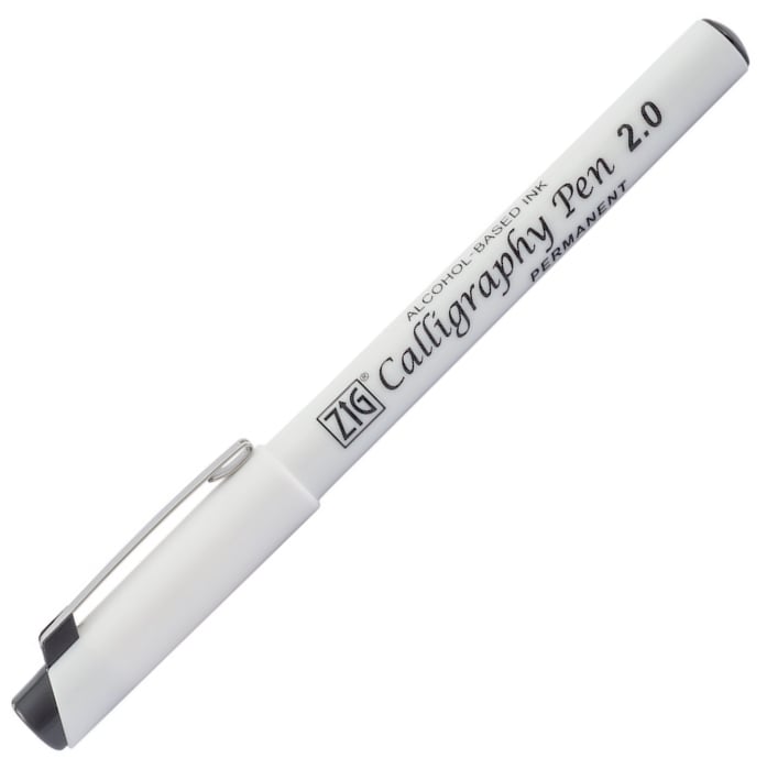 ZIG KALİGRAFİ KALEMİ PCA-210 PERMANENT 2,0MM SİYAH