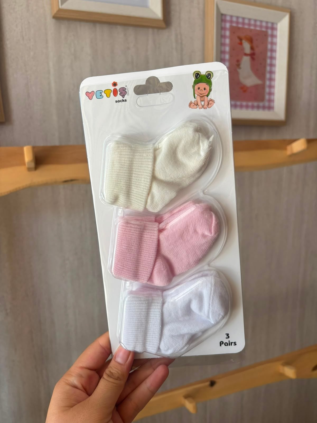 3'lü Çorap Soft Pembeler