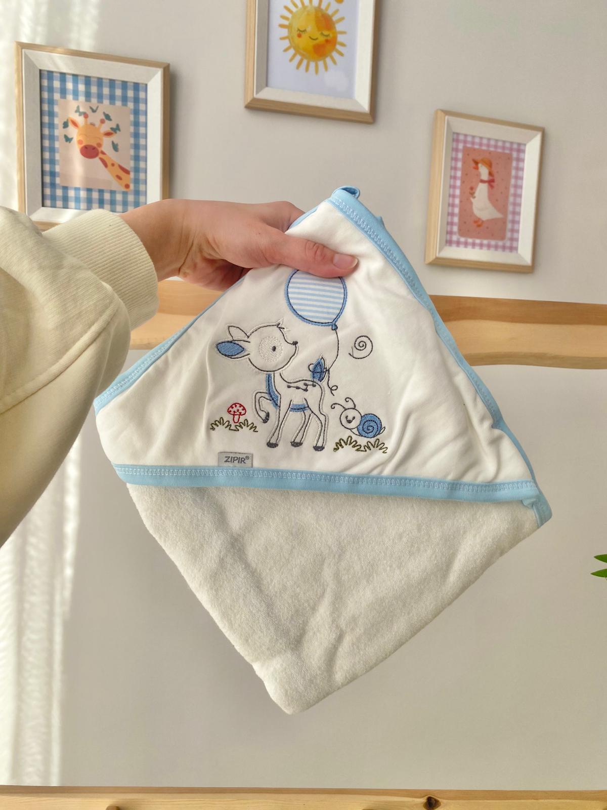 Bambi Banyo Havlusu Mavi