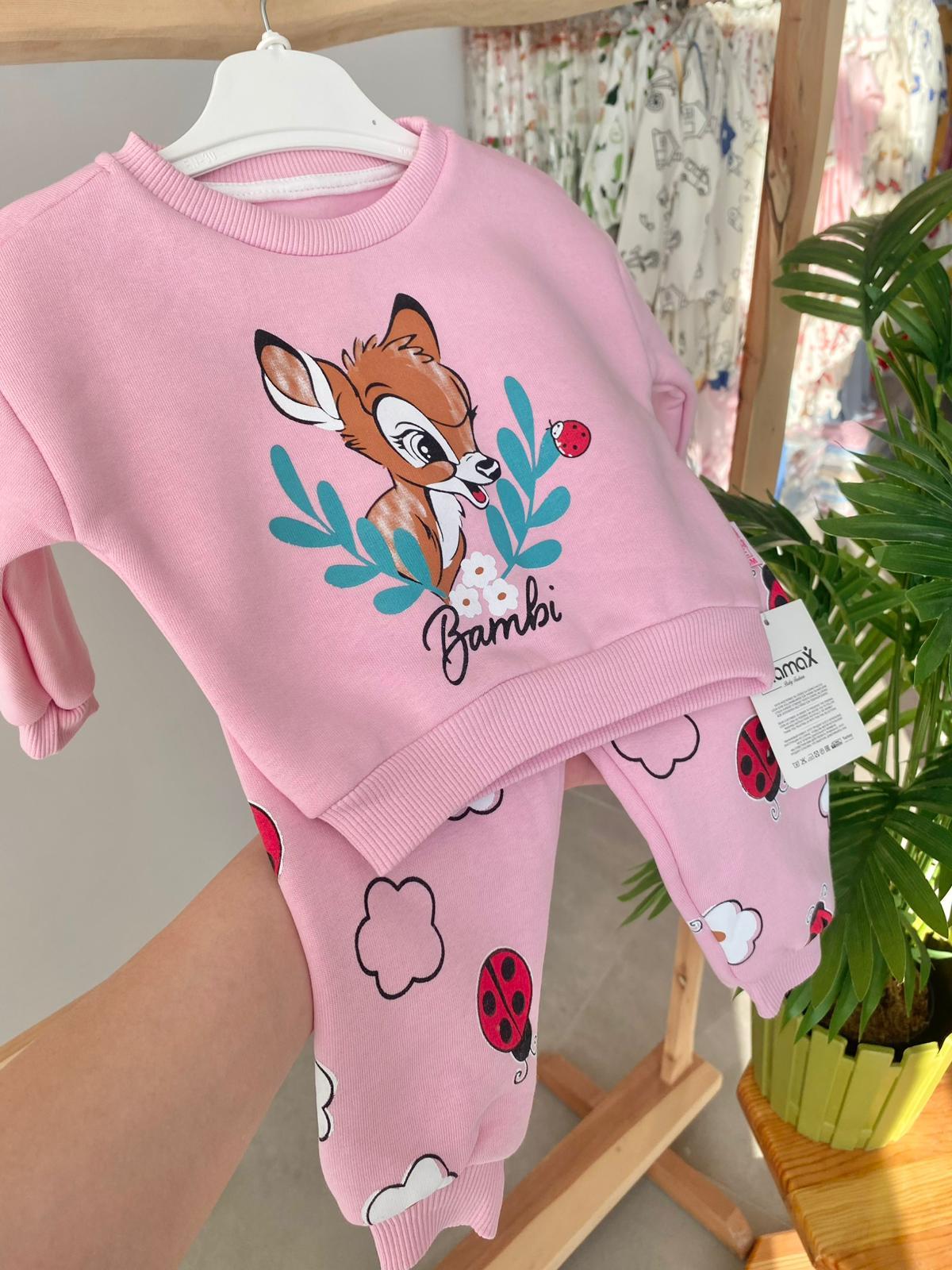 Bambi Şardonlu Takım Pembe