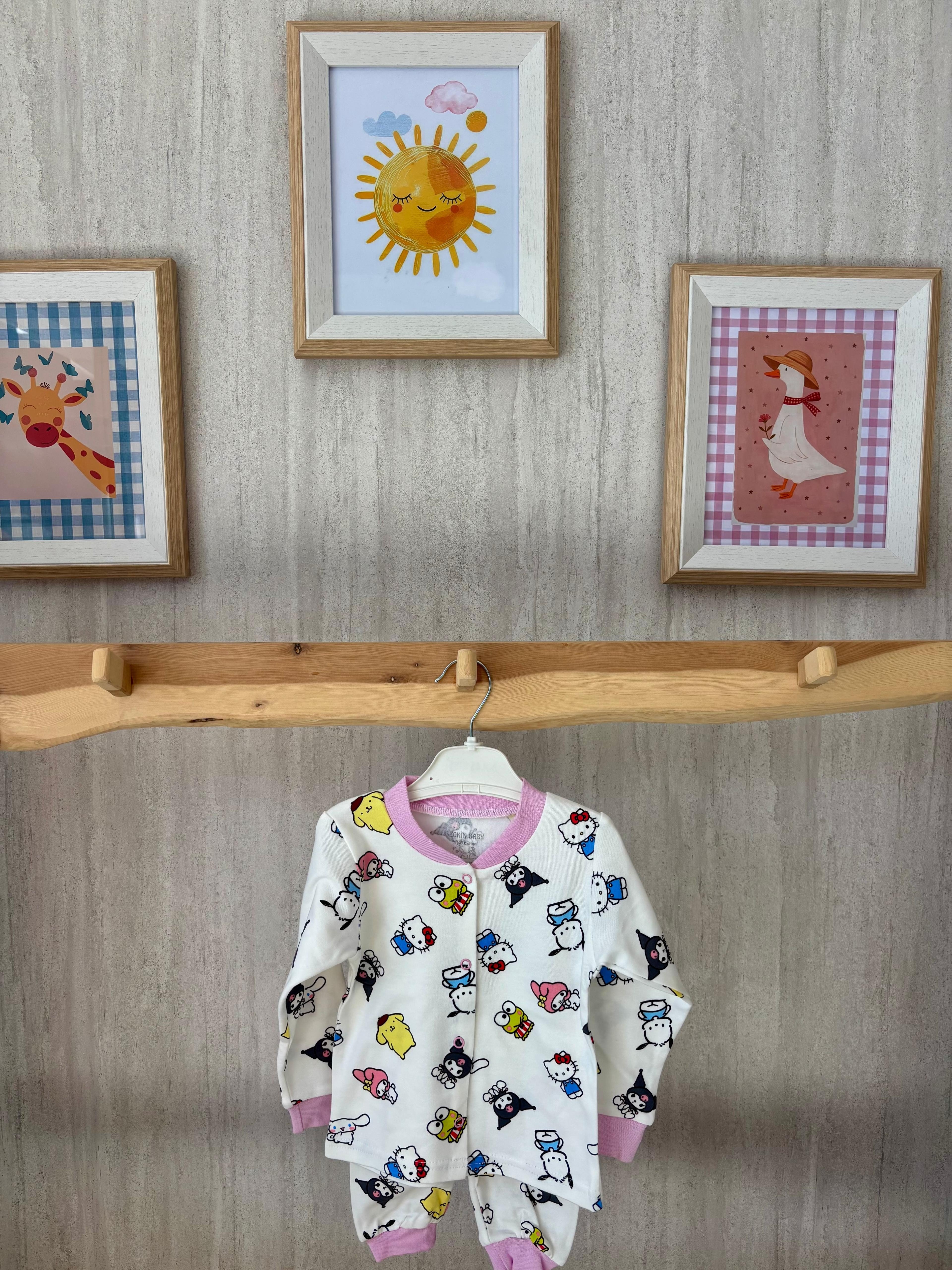 Hello Kitty Kuromi Desen Pijama Takımı