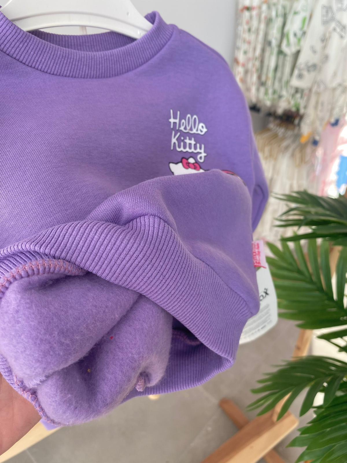 Hello Kitty Şardonlu Takım Mor