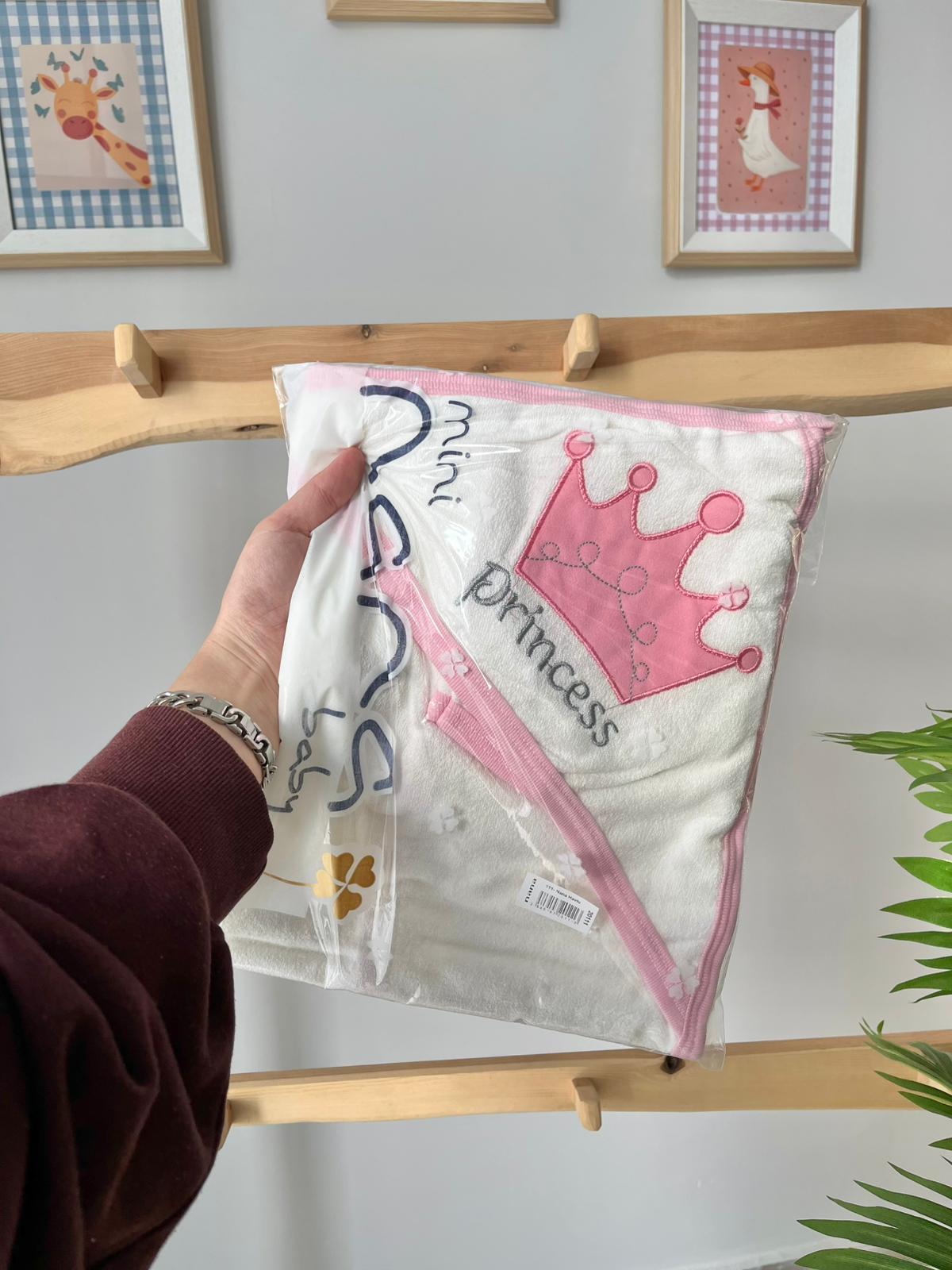 Keseli Banyo Havlusu Pembe Prenses