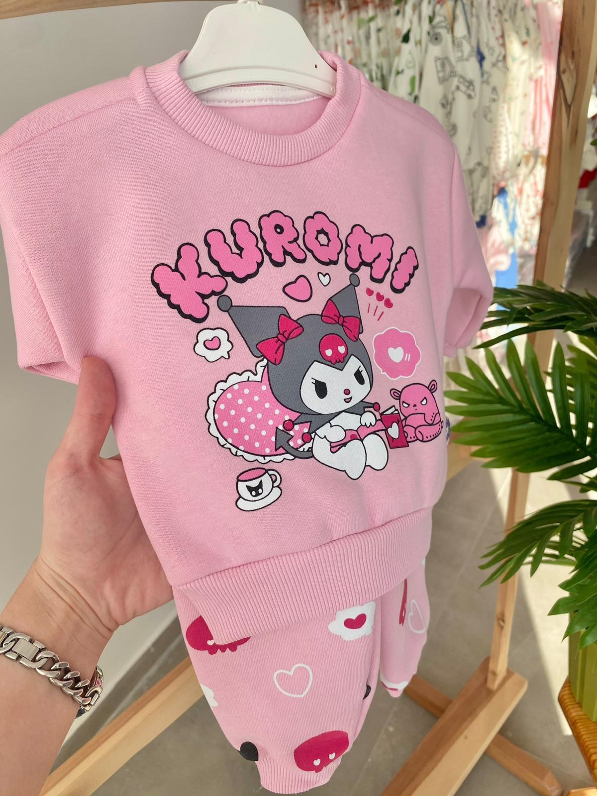 Kuromi Şardonlu Takım Pembe