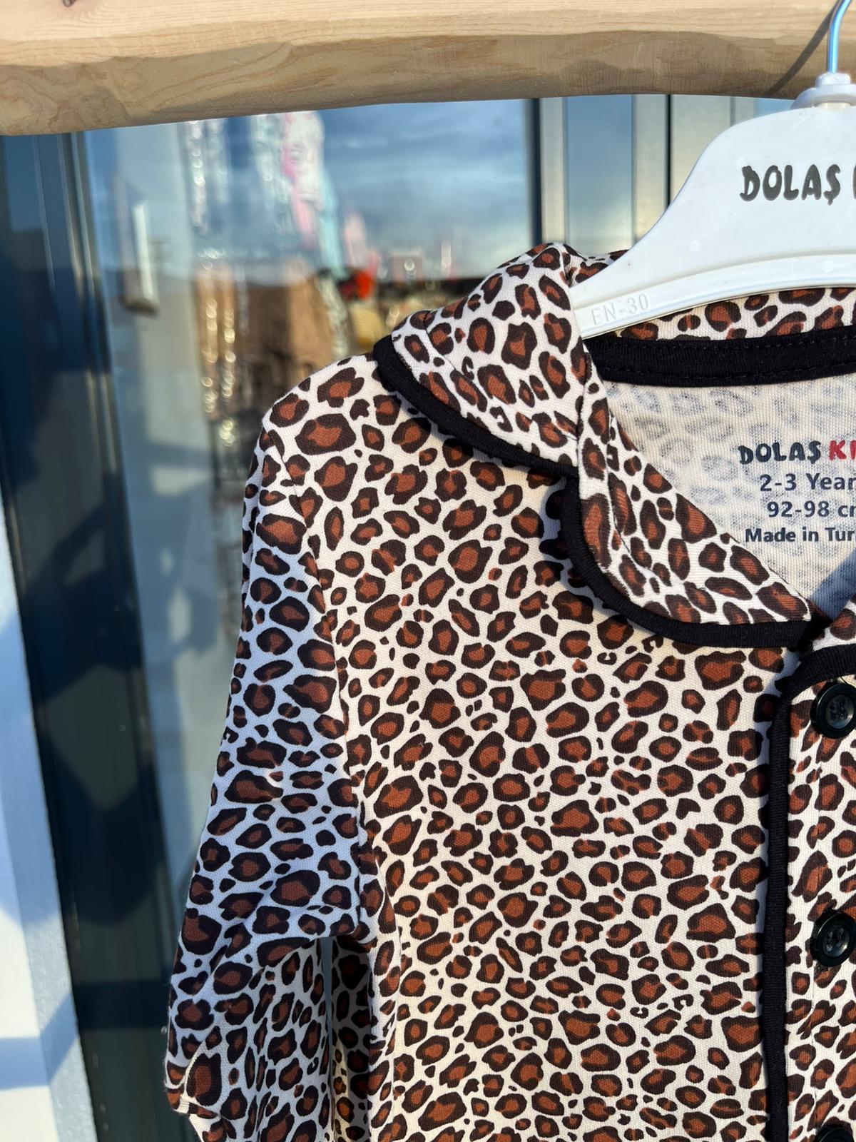Leopar Pijama Takımı Yaş