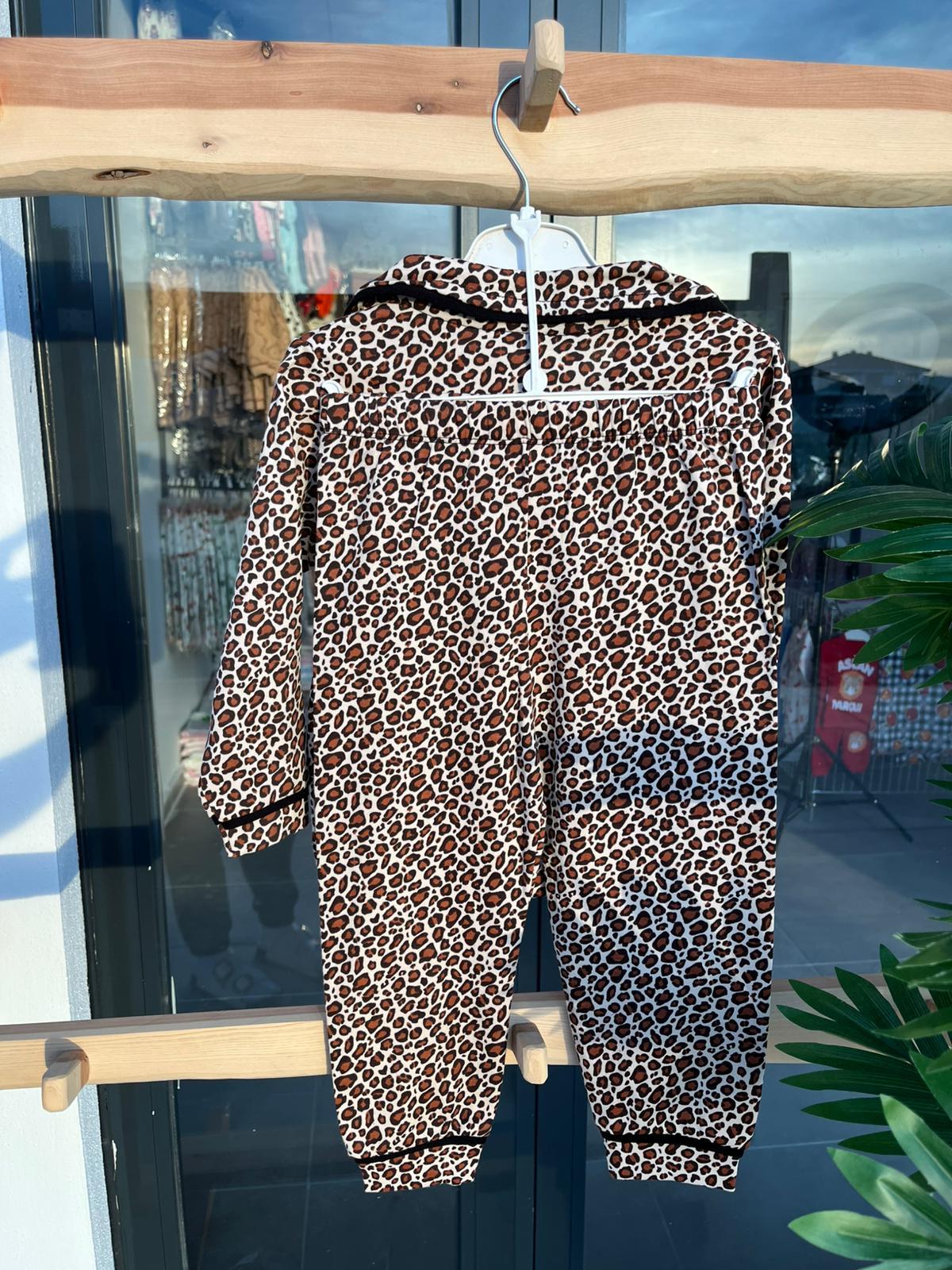 Leopar Pijama Takımı Yaş