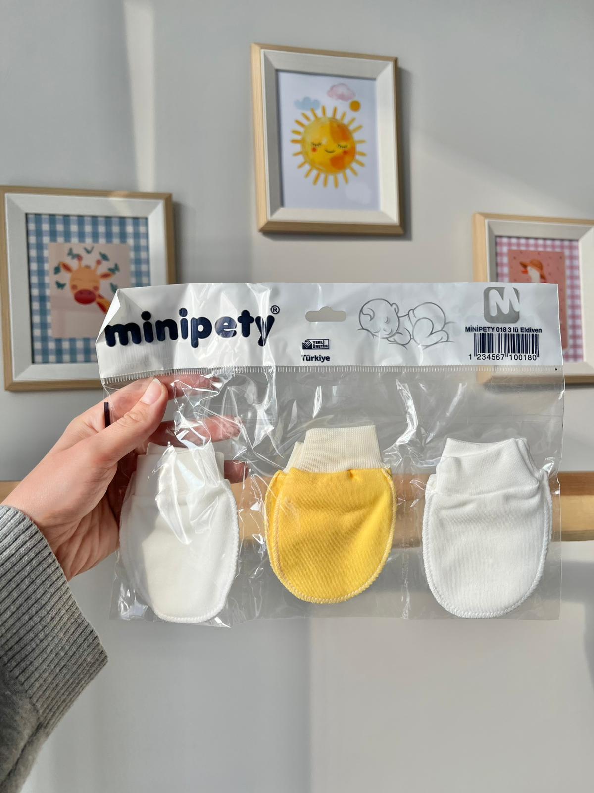 Minipety 3'lü Eldiven Sarılı