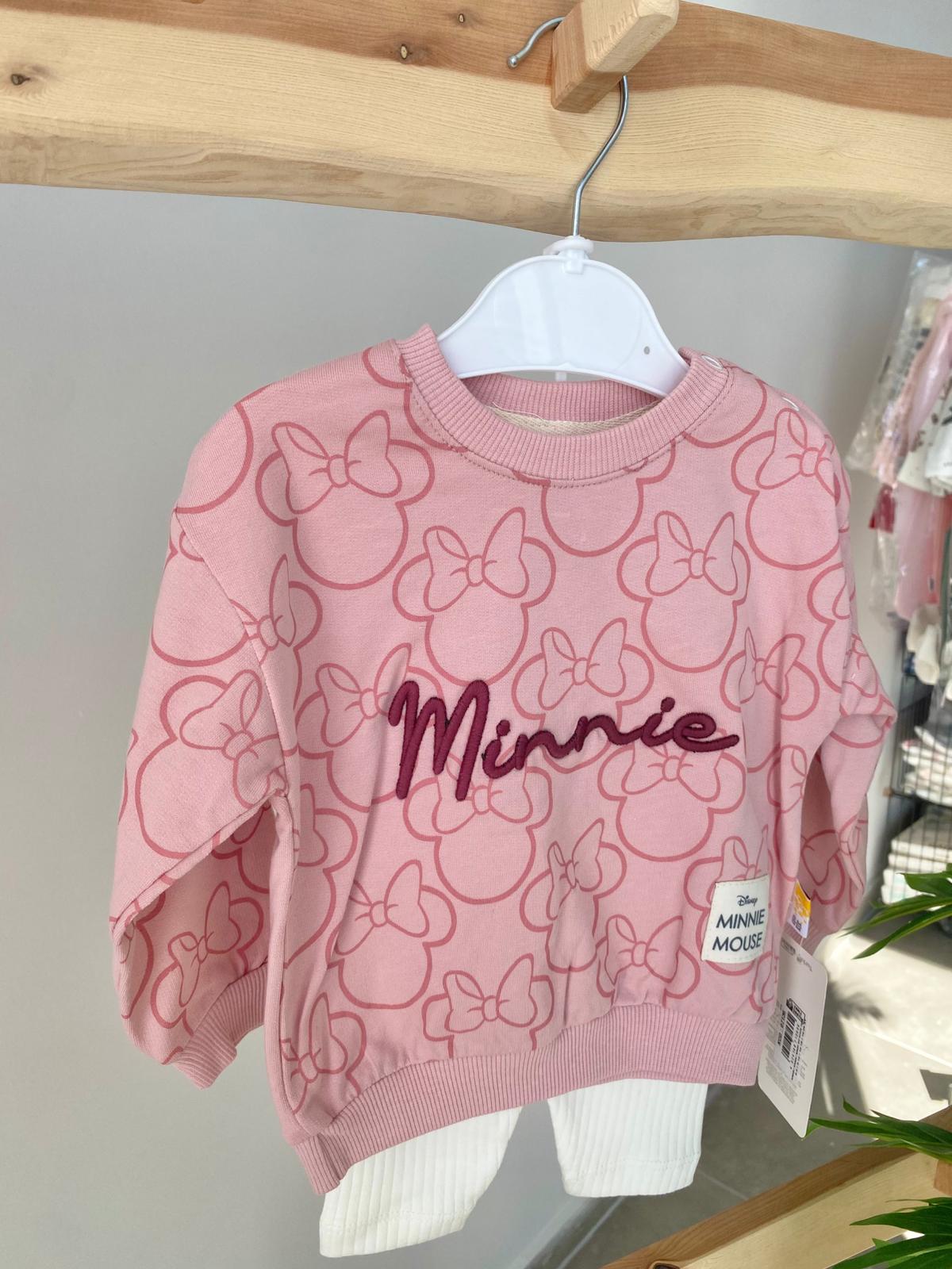 Minnie Nakışlı Baskılı Takım Pudra