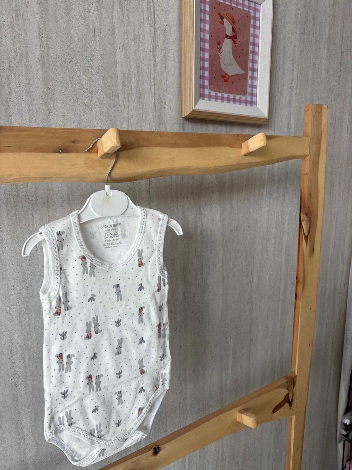 Puantiyeli Tavşan Çıtçıtlı Askılı Badi