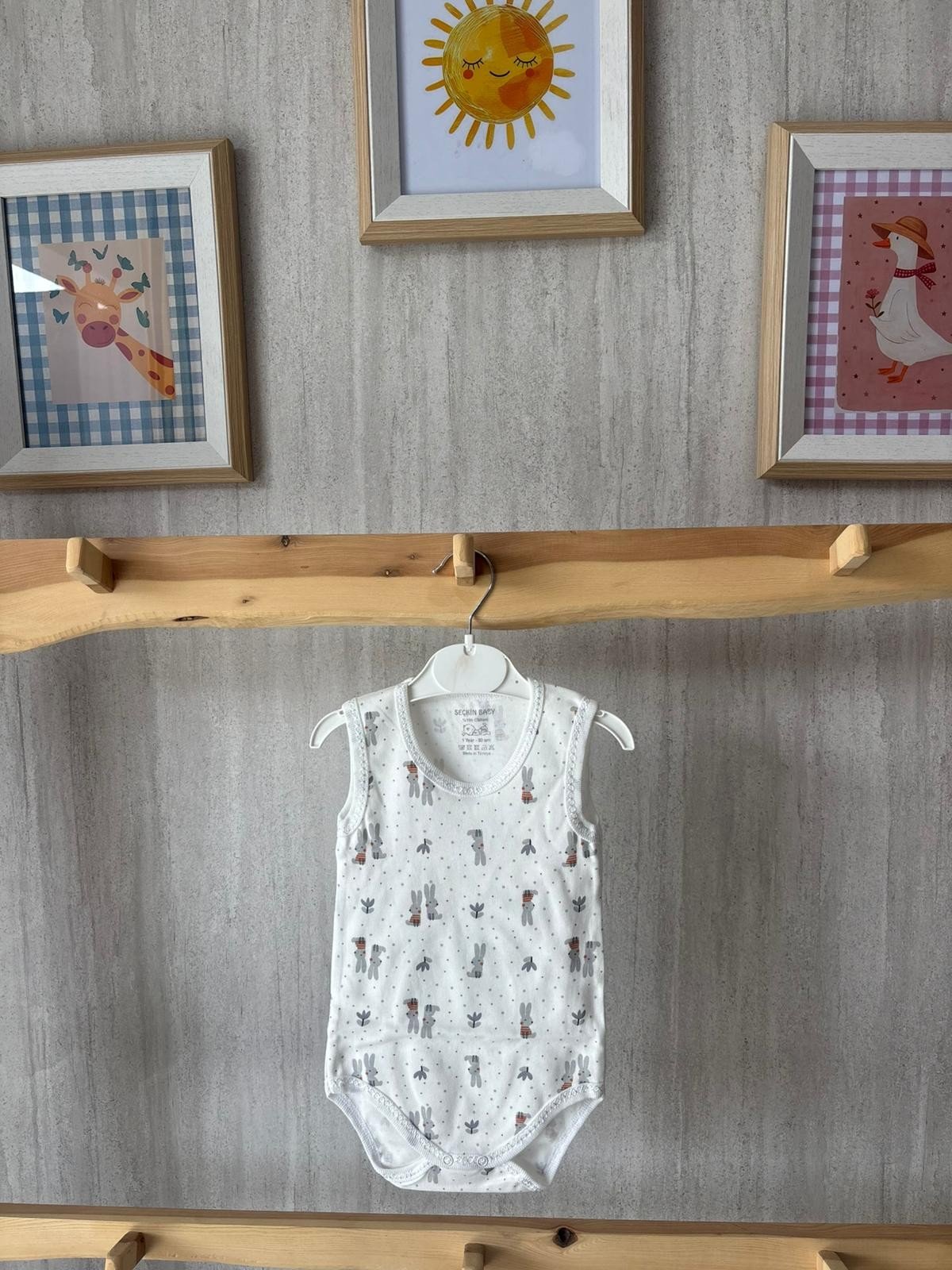Puantiyeli Tavşan Çıtçıtlı Askılı Badi
