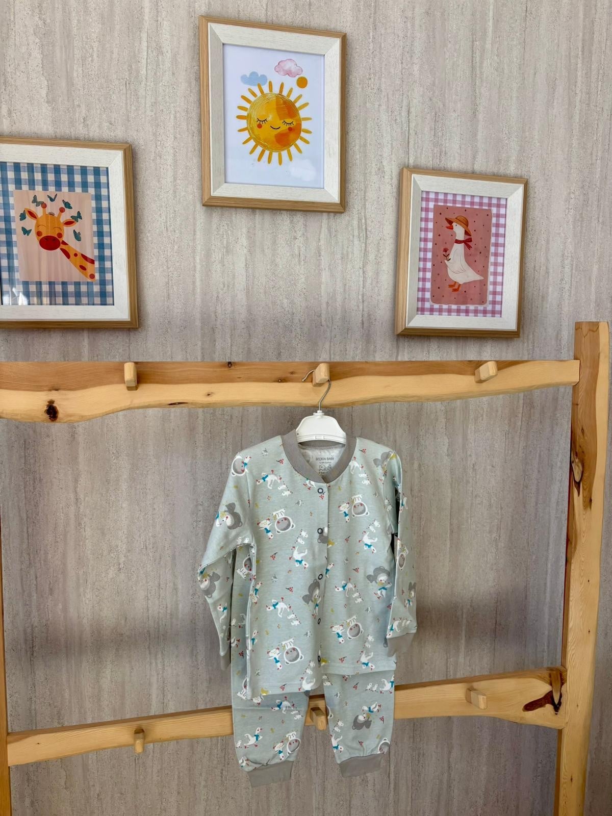 Sevimli Hayvanlar Pijama Takımı