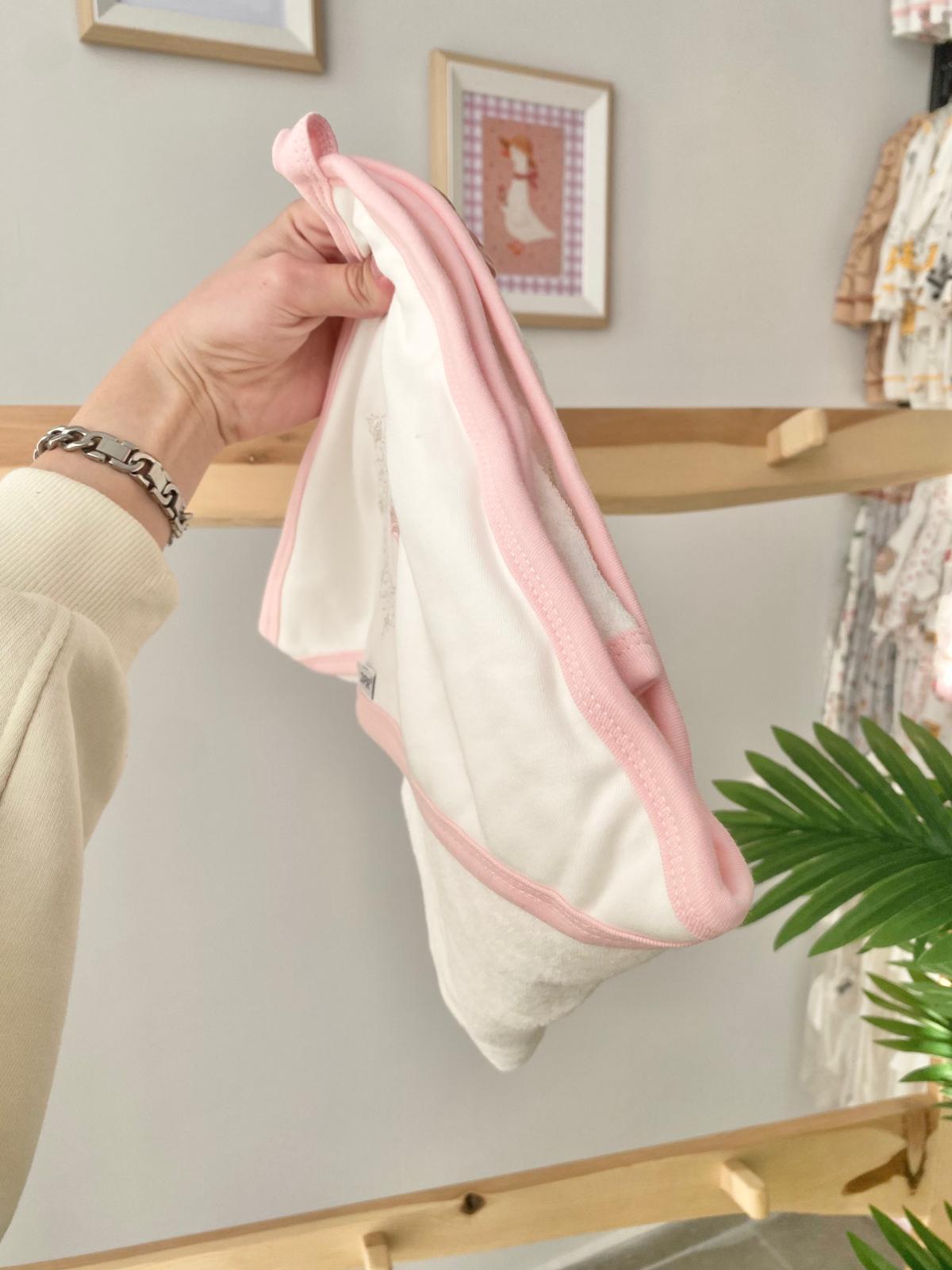 Taçlı Banyo Havlusu Pembe