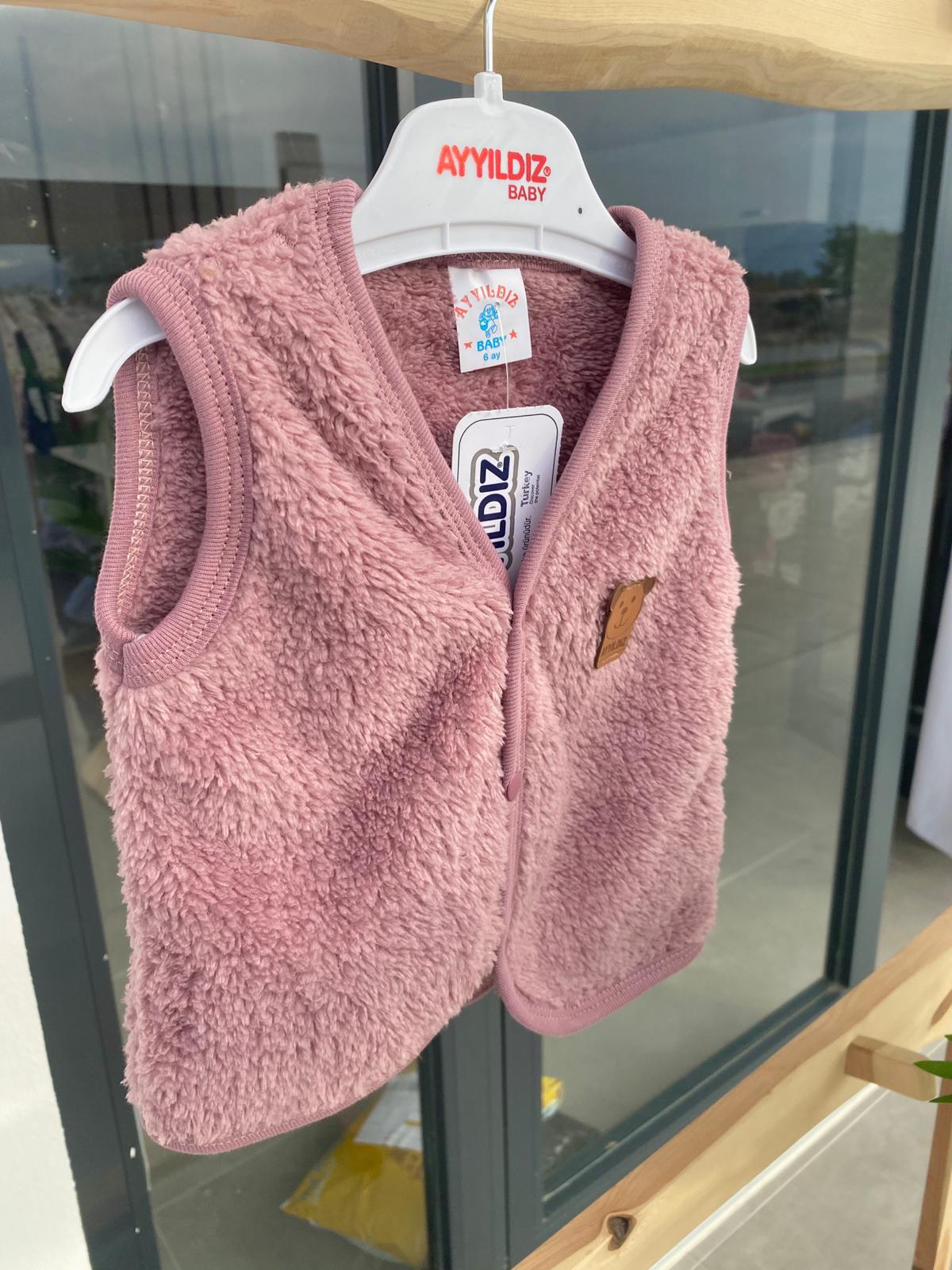Wellsoft Peluş Yelek Mor