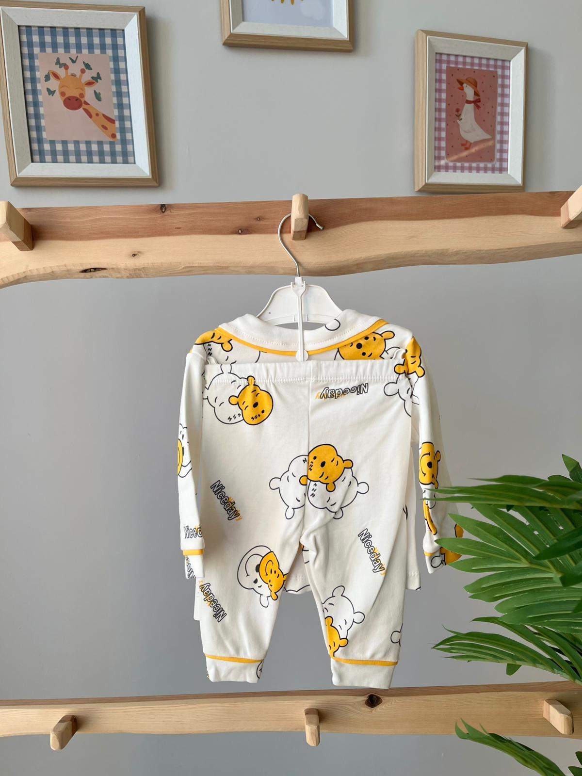 Winnie Düğmeli Pijama Takımı
