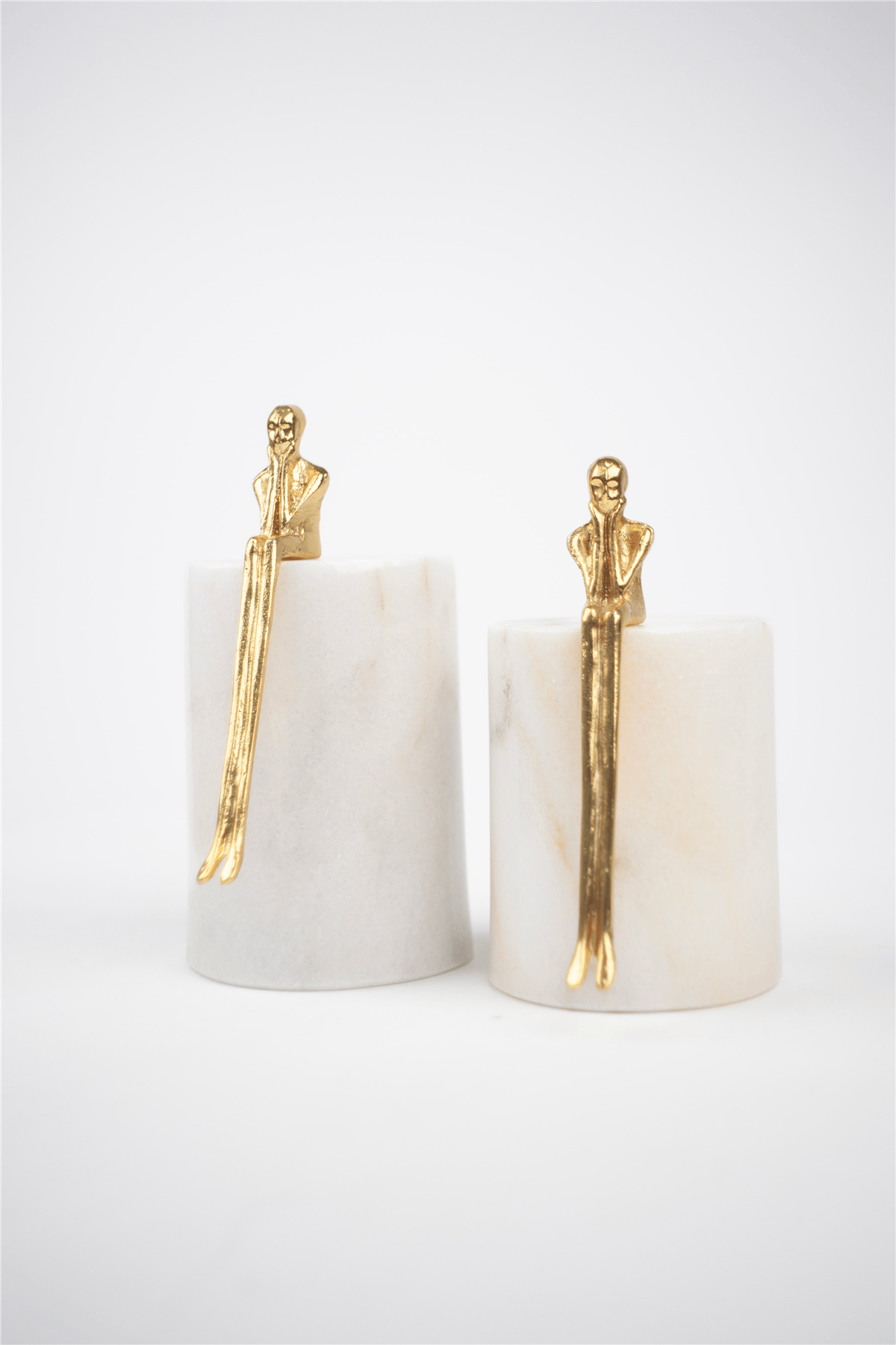 Gold Düşünen Adam Biblo 2’li Set