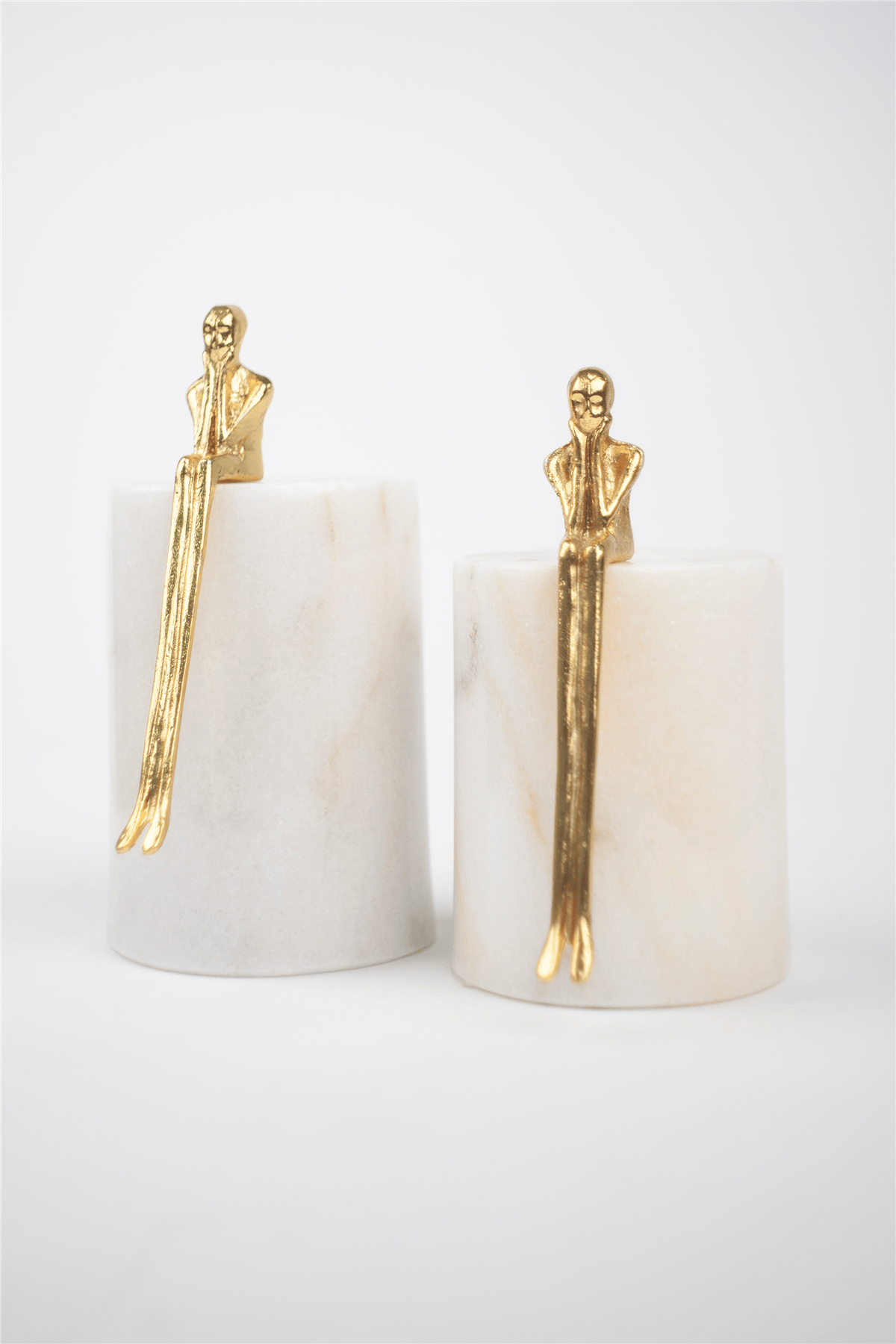 Gold Düşünen Adam Biblo 2’li Set