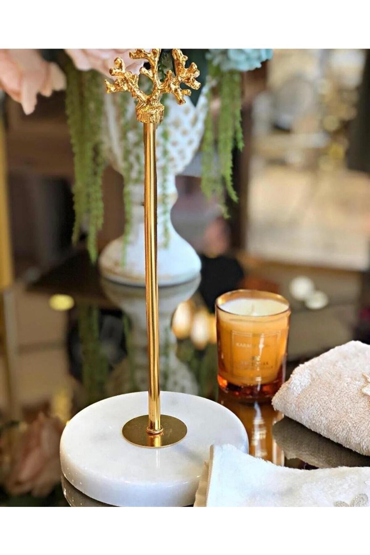 Mermer Kağıt Havluluk Gold Desenli Doğal Taş