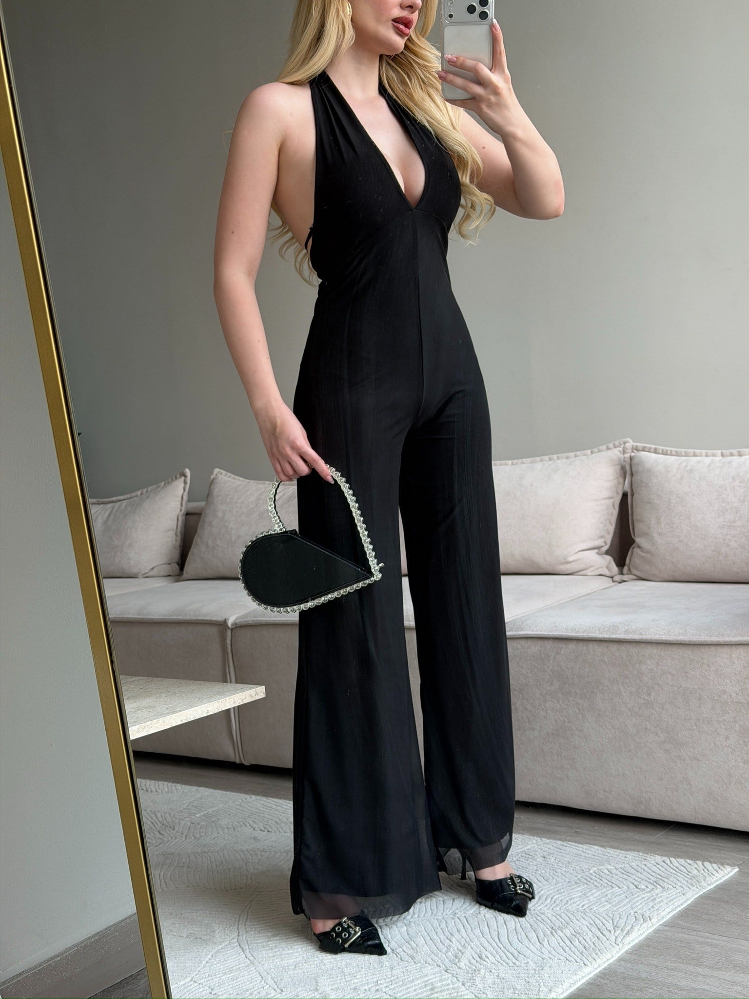 ADRIA BLACK ASKILI TÜL TULUM