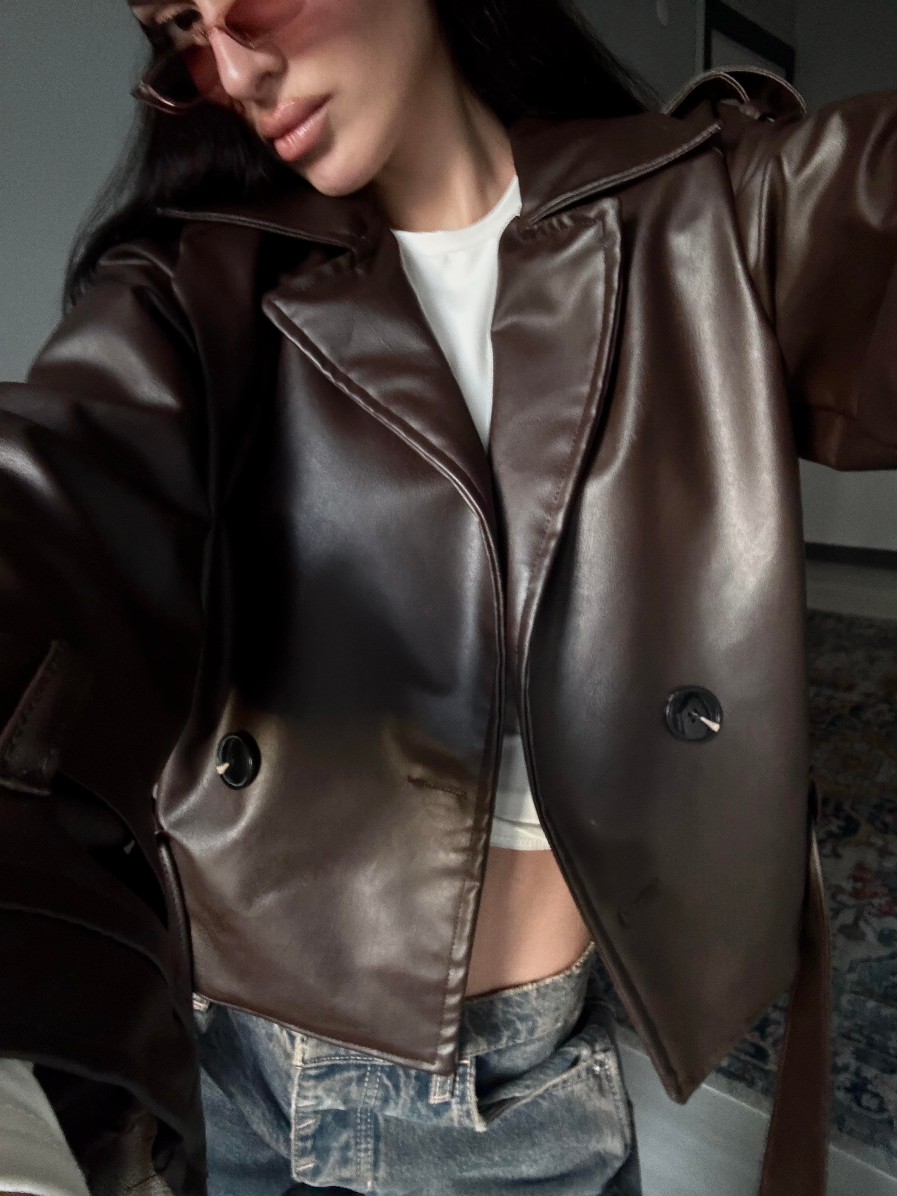 ARTEMIS BROWN KEMERLİ CEKET