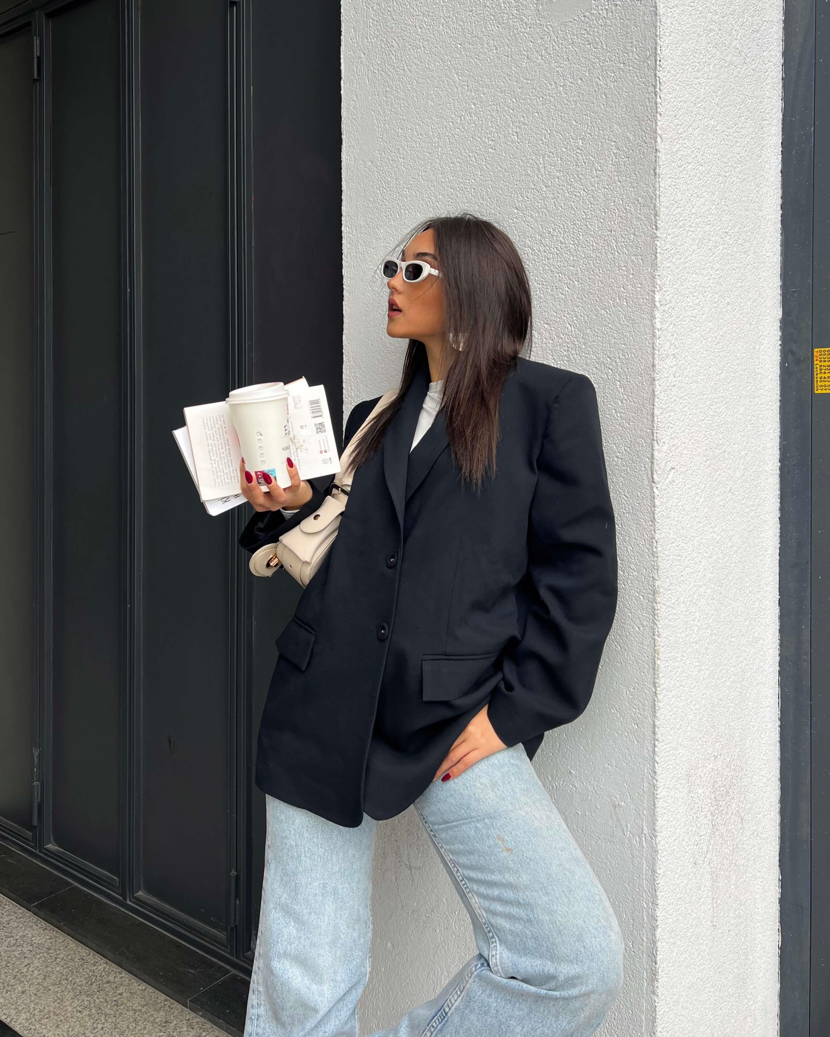 ASTELA NAVY BLUE BLAZER CEKET