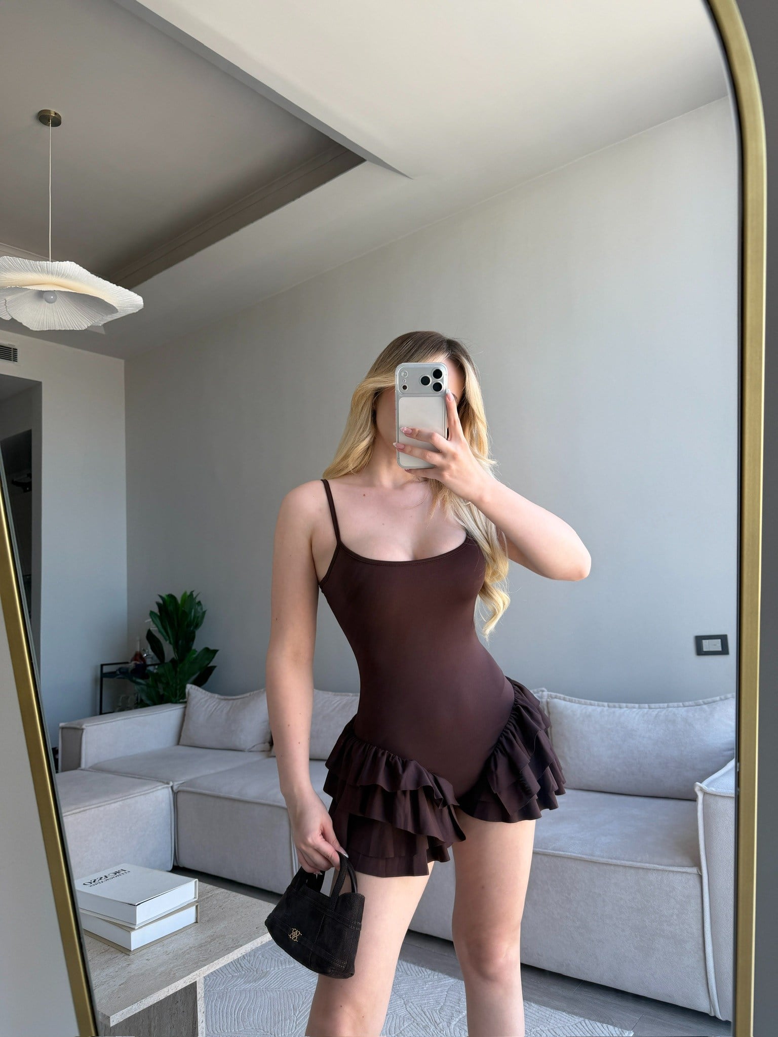 BRİND KAHVE BODYSUİT TULUM