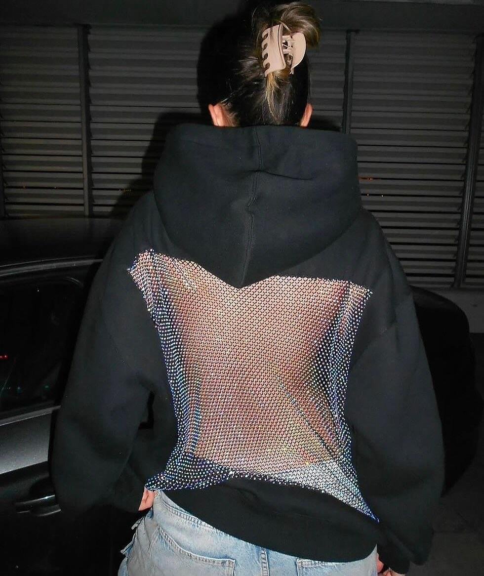 sweetlady black sırt detay sweatshirt 