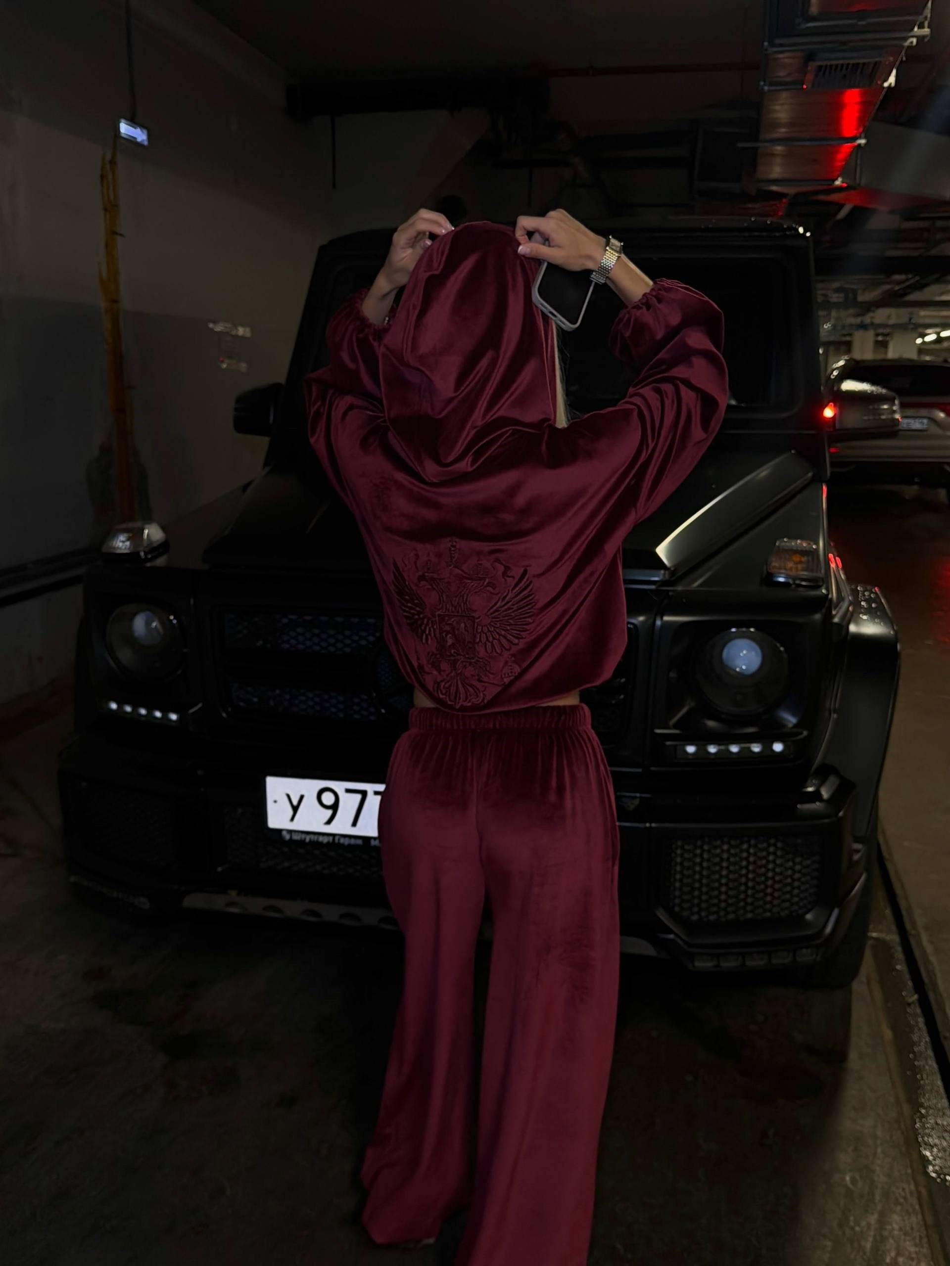 TRİNİTA NAKIŞ DETAYLI TAKIM BORDO
