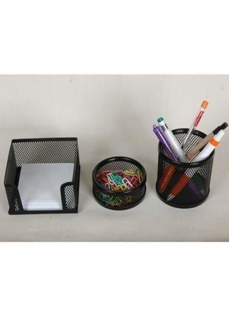 Perfore Üçlü Set Kalemlik+Ataşlık+Notluk
