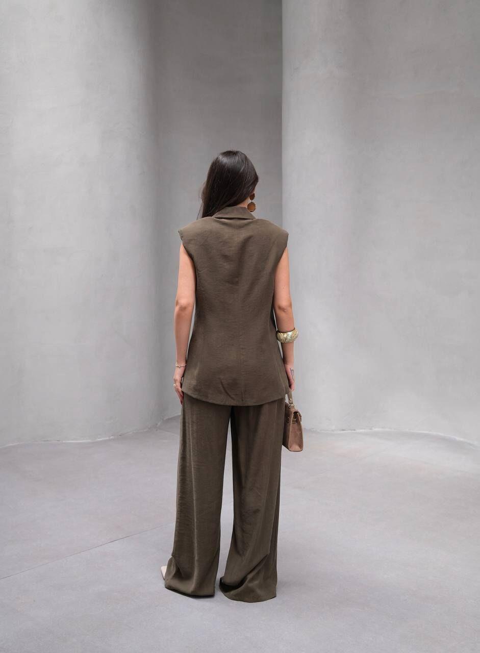 Kupra Pantalon Yelek Takım