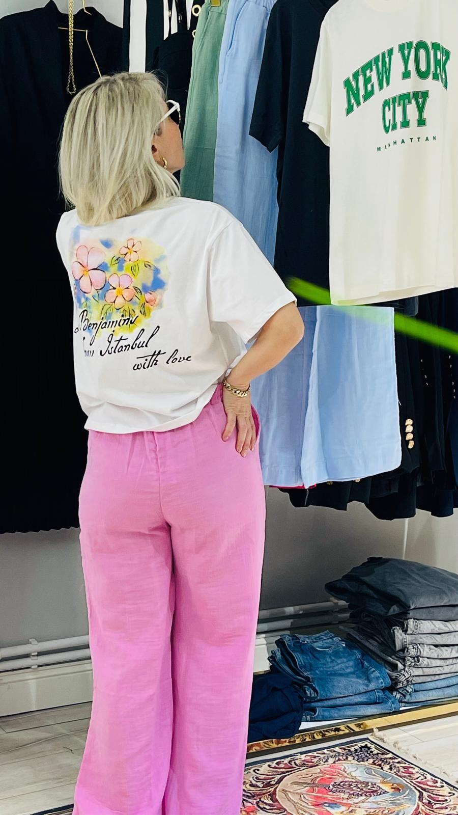Müslin Palazzo Pantalon