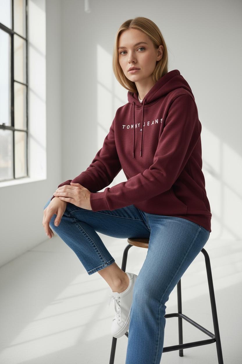 Burgundy Street – Oversize Basic Sweatshirt