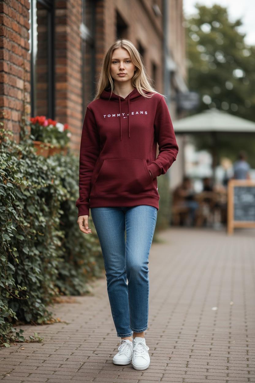 Burgundy Street – Oversize Basic Sweatshirt