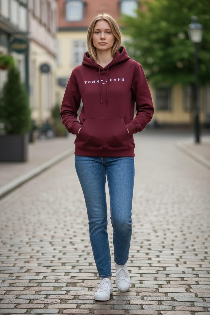 Burgundy Street – Oversize Basic Sweatshirt