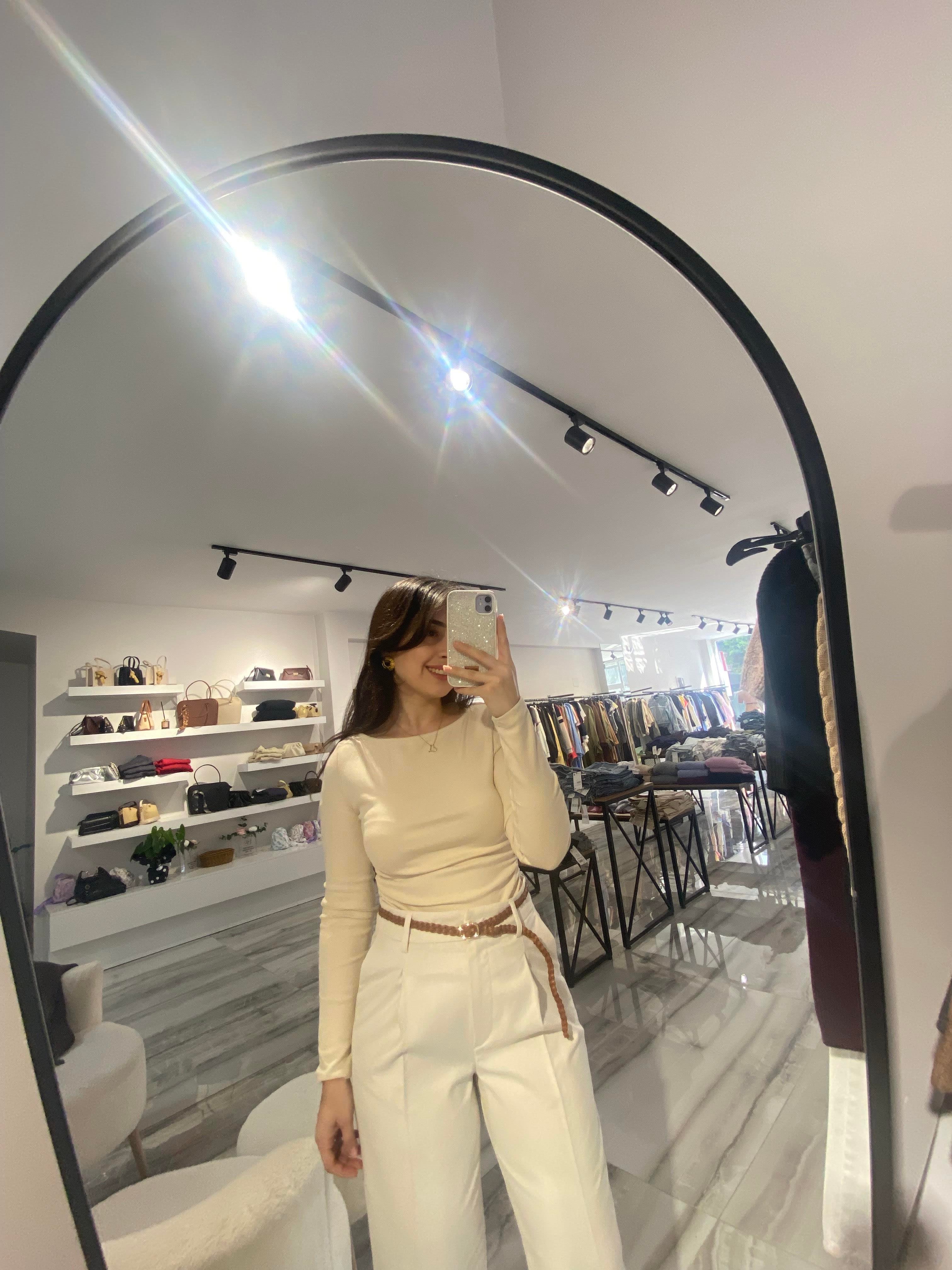 kemer detaylı pantolon