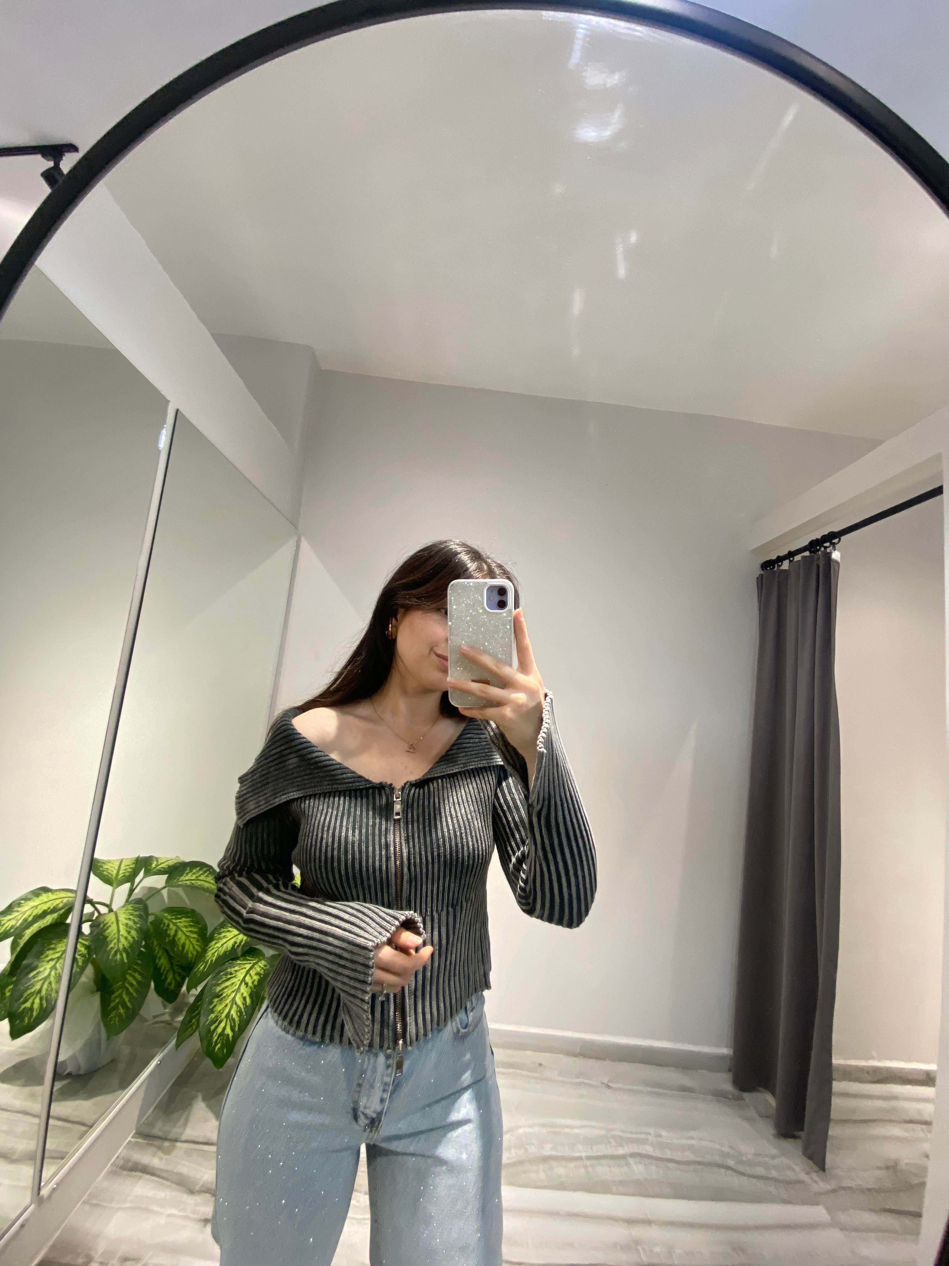 OMZU AÇIK TRİKO BLUZZ