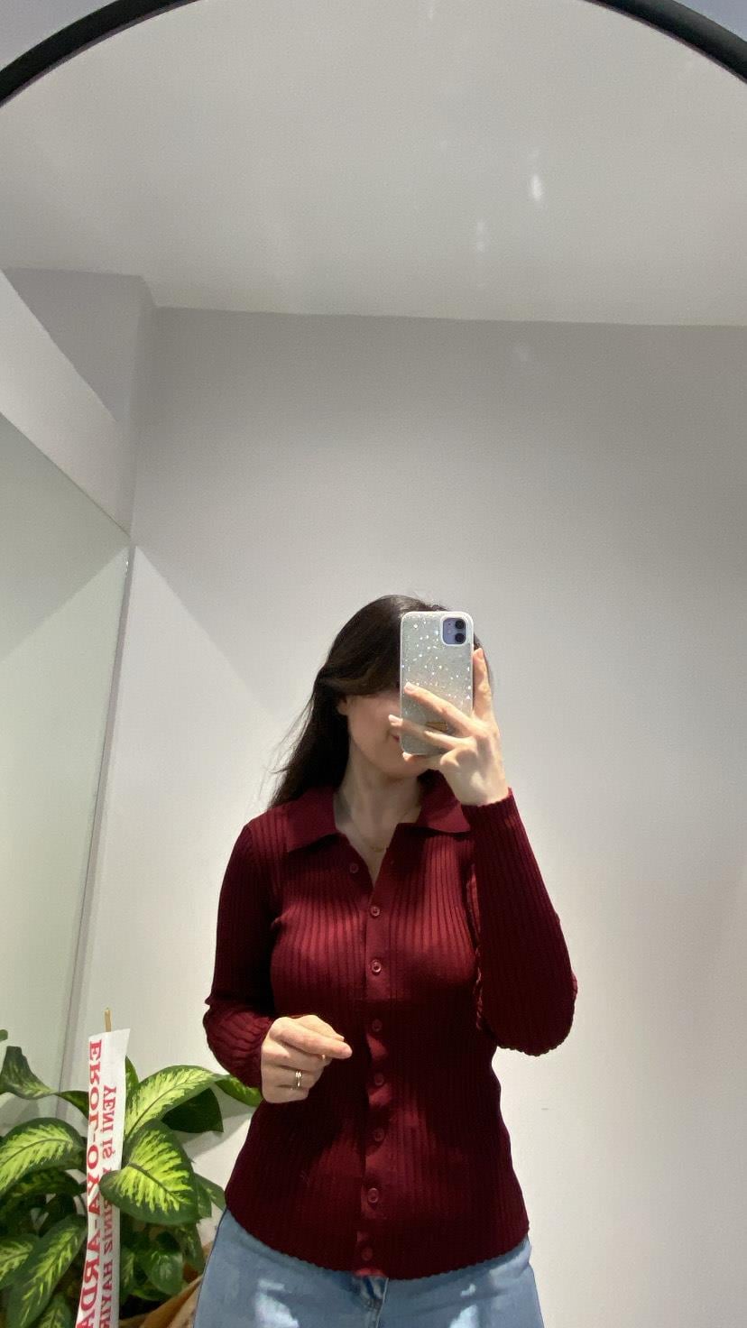 polo yaka hırka